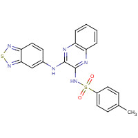 956958-53-5 N-[3-(2,1,3-Benzothiadiazol-5-ylamino)-2-quinoxalinyl]-4-methylbenzenesulfonamide, chemical structure