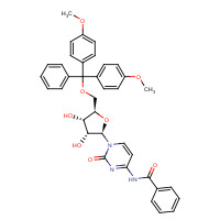 81246-76-6 N-Benzoyl-5'-(di-p-methoxytrityl)cytidine chemical structure