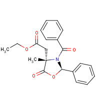 113806-36-3 (2R,4S)-3-Benzoyl-4-ethoxylcarbonylmethyl-4-methyl-5-oxazolidinone chemical structure