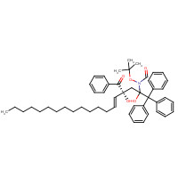 299172-58-0 (2S,3R,4E)-3-Benzoyl-2-tert-butyloxycarbonylamino-1-triphenylmethyl-4-octadecen-1,3-diol chemical structure
