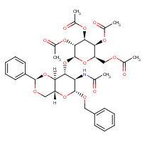 86327-84-6 Benzyl 2-Acetamido-2-deoxy-4,6-O-benzylidene-3-O-(2',3',4',6'-tetra-O-acetyl-b-D-galactopyranosyl)-a-D-galactopyranoside chemical structure