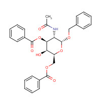 141019-70-7 Benzyl 2-Acetamido-3,6-di-O-benzoyl-2-deoxy-a-D-galactopyranoside chemical structure