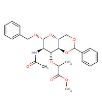 104371-51-9 Benzyl N-Acetyl-4,6-O-benzylidene-a-D-muramic Acid Methyl Ester chemical structure
