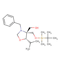 145452-01-3 (4R,5S)-N-Benzyl-4-(t-butyldimethylsilyloxymethyl)-4-hydroxymethyl-5-isopropyloxazoladine chemical structure