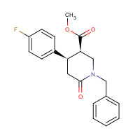 612095-73-5 cis 1-Benzyl-4-(4-fluorophenyl)-6-oxopiperidine-3-carboxylic Acid Methyl Ester chemical structure