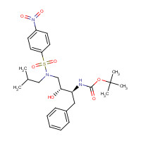 191226-98-9 [(1S,2R)-1-Benzyl-2-hydroxy-3-[isobutyl[(4-nitro-phenyl)sulfonyl)]amino]propyl]-carbamic Acid tert-Butyl Ester chemical structure