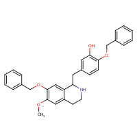 62744-15-4 7-Benzyloxy-1-(4-benzyloxy-3-hydroxybenzyl)-6-methoxy-1,2,3,4-tetrahydroisoquinoline chemical structure