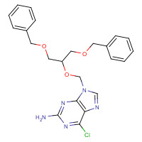84222-47-9 9-[[2-Benzyloxy-1-(benzyloxymethyl)-ethoxy]-methyl]-6-chloroguanine chemical structure