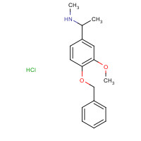 35266-64-9 4-Benzyloxy-3-methoxy-N-methylphenethylamine Hydrochloride chemical structure