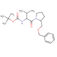 1217630-30-2 [1-(2-Benzyloxymethyl-pyrrolidine-1-carbonyl)-2-methyl-propyl]-carbamic Acid tert-Butyl Ester chemical structure