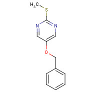 4874-32-2 5-(Benzyloxy)-2-(methylthio)pyrimidine chemical structure