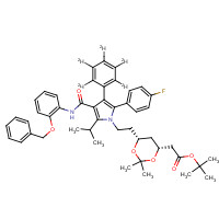 265989-41-1 (6-{2-[3-(2-Benzyloxy-phenylcarbamoyl)-5-(4-fluoro-phenyl)-2-isopropyl-4-phenyl-d5-pyrrol-1-yl]-ethyl}-2,2-dimethyl-[1,3]-dioxane-4-yl)-acetic Acid,tert-Butyl Ester chemical structure