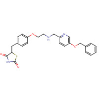 1076199-05-7 5-{4-[2-[(5-Benzyloxypyridin-2-yl)methylamino]ethoxy]benzylidine}thiazolidine-2,4-dione chemical structure