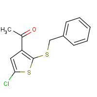160982-09-2 1-(2-(Benzylthio)-5-chlorothiophen-3-yl)ethanone chemical structure