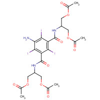 148051-08-5 N,N'-Bis[2-(acetyloxy)-1-[(acetyloxy)methyl]ethyl]-5-amino-2,4,6-triiodo-1,3-benzenedicarboxamide chemical structure