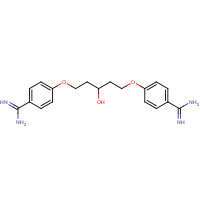 133991-33-0 1,5-Bis(4-amidinophenoxy)-3-pentanol chemical structure
