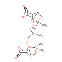 95245-29-7 1,3-Bis-(1,6-anhydro-2,3-O-isopropylidene-b-D-mannopyranose-4-yloxy)-2-propylamine chemical structure