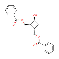 132294-17-8 (1S,2S,3S)-2,3-Bis(benzoyloxymethyl)cyclobutanol chemical structure