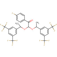 419574-40-6 2,2-Bis[(1R)-1-[3,5-bis(trifluoromethyl)phenyl]ethoxy]-1-(4-fluorophenyl)ethanone chemical structure