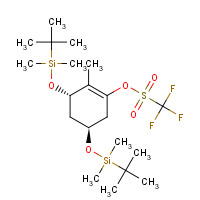 189894-13-1 (3S,5S)-3,5-Bis(tert-butyldimethylsilyloxy)-2-methyl-1-cyclohexen-1-ol 1-Trifluoromethanesulfonate chemical structure