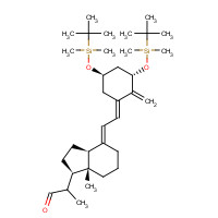 112828-13-4 (1S,3R,5E,7E)-1,3-Bis-[(tert-butyldimethylsilyl)oxy]-9,10-secopregna-5,7,10-triene-20-carboxaldehyde chemical structure