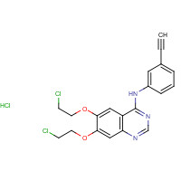 183320-00-5 6,7-Bis(2-chloroethoxy)-N-(3-ethynylphenyl)-4-quinazolinamine Hydrochloride chemical structure