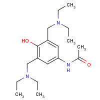81080-09-3 N-[3,5-Bis[(diethylamino)methyl]-4-hydroxyphenyl]acetamide chemical structure