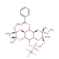 1068089-34-8 1,6:3,4-Bis-[O-(2,3-dimethoxybutane-2,3-diyl)]-2-O-trifluoromethanesulphonyl-5-O-benzolyl-myo-inositol chemical structure