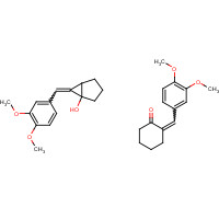 18977-33-8 2,6-Bis-(3,4-dimethoxyphenylmethylene)cyclohexanone chemical structure