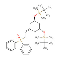 139356-39-1 (3R-trans)-[2-[3,5-Bis[[(1,1-dimethylethyl)dimethylsilyl]oxy]cyclohexylidene]ethyl]diphenyl-phosphine Oxide chemical structure