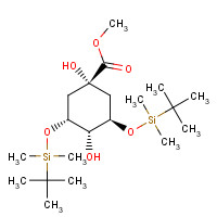 135711-62-5 (1a,3R,4a,5R)-3,5-Bis[[(1,1-dimethylethyl)dimethylsilyl]oxy]-1,4-dihydroxy-cyclohexanecarboxylic Acid Methyl Ester chemical structure