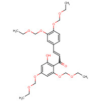 1076199-11-5 3-[3,4-Bis(ethoxymethoxy)phenyl]-1-[2-hydroxy-4,6-bis(ethoxymethoxy)phenyl]-2-propen-1-one chemical structure