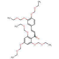 1076199-13-7 3-[3,4-Bis(ethoxymethoxy)phenyl]-1-[2,4,6-tris(ethoxymethoxy)phenyl]-2-propen-1-one chemical structure
