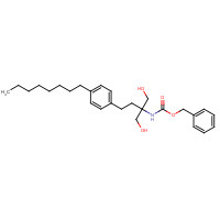 402616-41-5 [1,1-Bis(hydroxymethyl)-3-(4-octylphenyl)propyl]carbamic acid Phenylmethyl Ester chemical structure