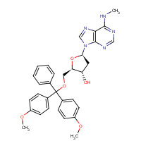 98056-69-0 5'-O-[Bis(4-methoxyphenyl)phenylmethyl]-2'-deoxy-N-methyladenosine chemical structure