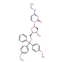 195535-75-2 5'-O-[Bis(4-methoxyphenyl)phenylmethyl]-2'-deoxy-N-ethylcytidine chemical structure
