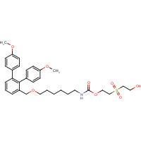 178261-44-4 [6-[Bis(4-methoxyphenyl)phenylmethoxy]hexyl]-carbamic Acid 2-[(2-Hydroxyethyl)sulfonyl]ethyl Ester chemical structure