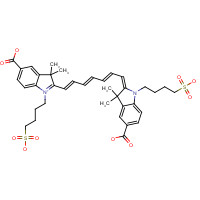308127-43-7 1,1'-Bis-(4-sulfobutyl)-indotricarbocyanine-5,5'-dicarboxylic Acid Monosodium Salt; chemical structure