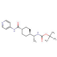 671816-04-9 (1R)-trans-4-[N-Boc-1-aminoethyl]-N-4-pyridinyl-cyclohexanecarboxamide chemical structure