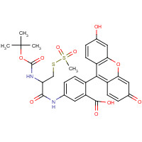 1042688-20-9 (L)-2-[(t-Boc)amino]-2-[(5-Fluoresceinyl)aminocarbonyl]ethyl Methanethiosulfonate chemical structure