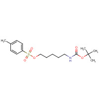 118811-34-0 5-(t-Boc-amino)-1-pentyl-p-toluenesulfonate chemical structure