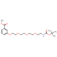 1076199-20-6 3-(11-Boc-amino-3,6,9-trioxaundecanoxy)benzoic Acid Methyl Ester chemical structure
