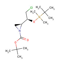 326480-01-7 N-t-Boc-2S-1S-butyldimethylsilyloxy-2-chloroethyl)aziridine chemical structure