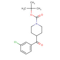 912768-88-8 N-Boc-4-(3-chlorobenzoyl)piperidine chemical structure