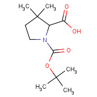 143979-40-2 rac N-Boc-3,3-dimethyl-2-pyrrolidenecarboxylic Acid chemical structure