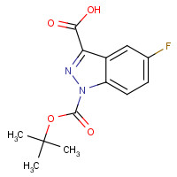 886368-29-2 1-Boc-5-fluoro-3-indazole-carboxylic Acid chemical structure