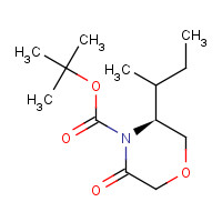 160141-21-9 4-t-Boc-(5S)-5-[(1S)-methylpropyl]-morpholin-3-one chemical structure