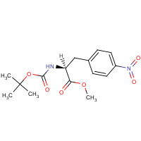 65615-89-6 N-Boc-4-nitro-L-phenylalanine Methyl Ester chemical structure
