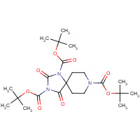 183673-68-9 1-t-Boc-piperidine-4-spiro-5'-[1',3'-bis-t-boc]-hydantoin chemical structure
