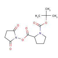 3392-10-7 N-t-Boc-L-proline-N-hydroxysuccinimide Ester chemical structure